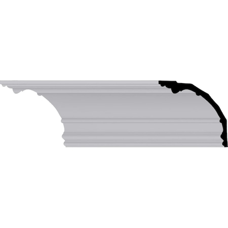 Ekena Millwork 6 3/4"H x 7"P x 9 3/4"F x 94 1/2"L Foster Traditional Crown Moulding MLD06X07X09FO